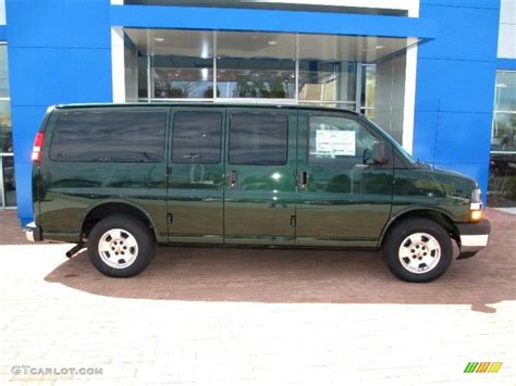 Dark Green Metallic 2013 Chevrolet Express Lt 1500 Passenger Van