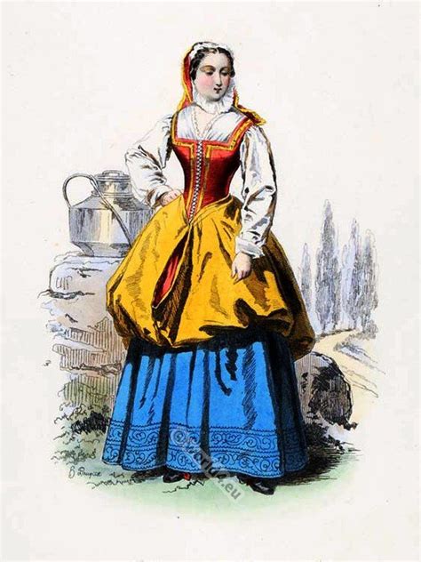 When people think of louis xiv, childbirth usually isn't the first association. French milkmaid of Bagnolet 1680 | French fashion, Fashion ...