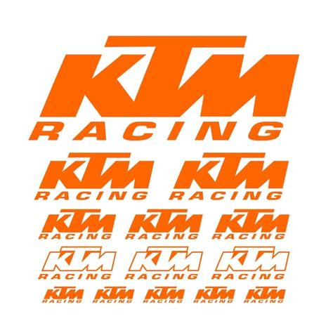 Ktm Racing Decals Etsy