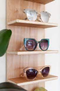 Eyeglass sunglass rack storage shelf wood hang display wooden 2' handmade | ebay. Renter Friendly DIY Sunglasses Holder for End of Summer Storage | ctrl + curate