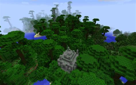 Jungle Temple In Dense Jungle Biome Minecraft Seed Hq