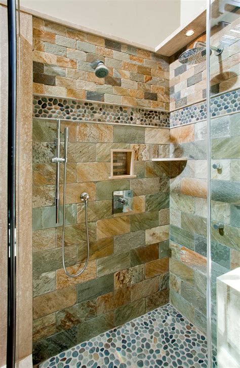 20 Rustic Slate Tile Bathroom