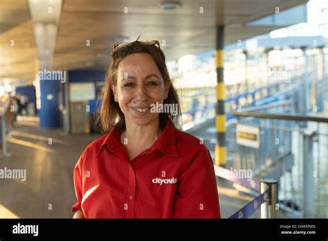 City Cruise Customer Service Representative Stock Photo Alamy