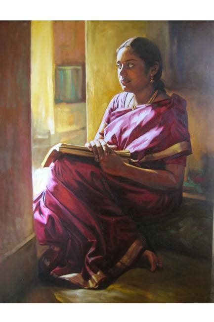 My Wife Painting By S Elayaraja Artmajeur