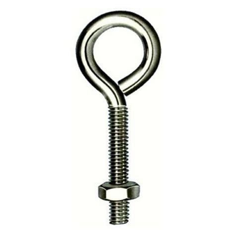 1 2 13 X 8 Stainless Steel Wire Turned Eye Bolt With Nut 10 Per Box