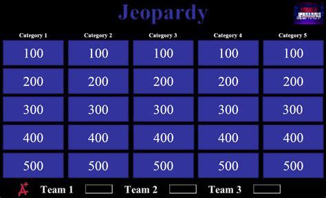 Jeopardy Powerpoint Template With Sound Professional Template Examples