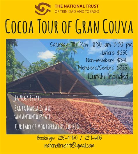Cocoa Tour Of Gran Couva — National Trust Of Trinidad And Tobago