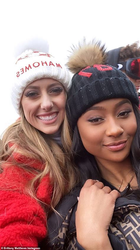 Patrick Mahomes Joined On Victory Bus By Girlfriend Brittany Matthews