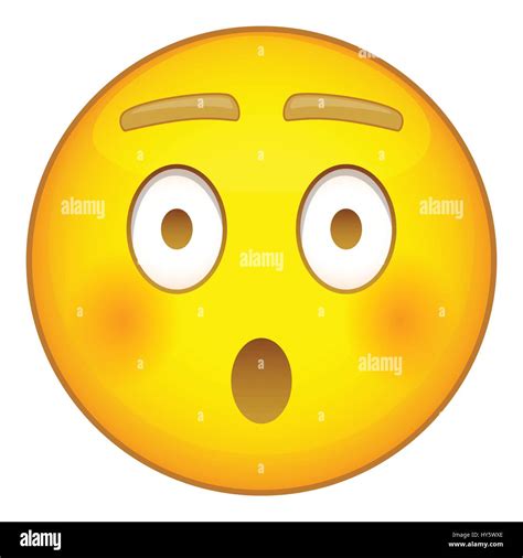 Surprised Emoticon Icon Cartoon Style Stock Vector Image And Art Alamy