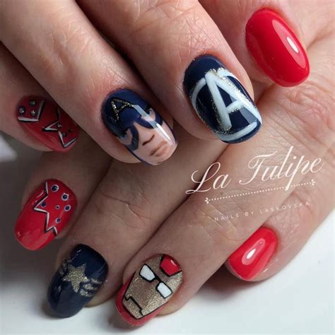 Assemble The Avengers At Your Fingertips With This Nail Art