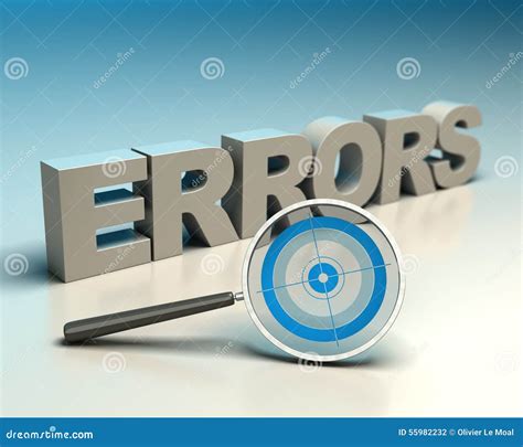 Errors Detection Stock Illustration Illustration Of Research 55982232