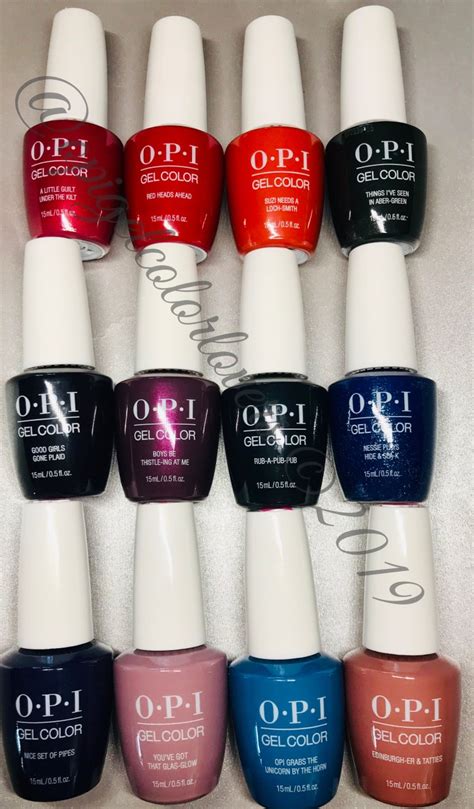 Scotland Fall 2019 — Opi Gelcolor Lovers