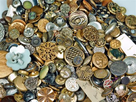 Huge Antique Vintge Button Lot Estate Find Antique Buttons Sewing A
