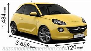 Dimensions Of Opel Vauxhall Cars Showing Length Width And Height