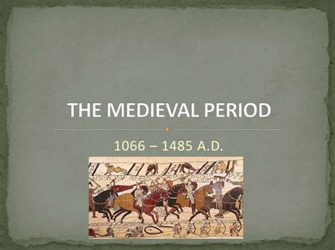 Intro To The Middle Ages Ppt