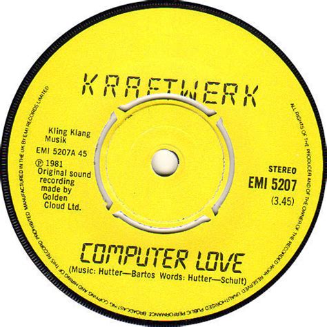Listen now with amazon music. Kraftwerk Computer Love Vinyl Records and CDs For Sale ...