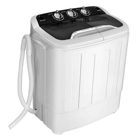 Costway 15 Cu Ft Portable Semi Automatic Twin Tub Washer And Dryer