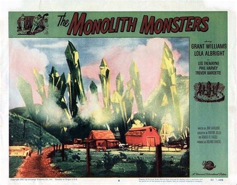 The Monolith Monsters 1957 Lobby Cards Classic Sci Fi Movies