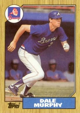 Because so many baseball cards were printed between roughly 1987 and 1993, the values plummeted significantly. 1987 Topps Dale Murphy #490 Baseball Card Value Price Guide