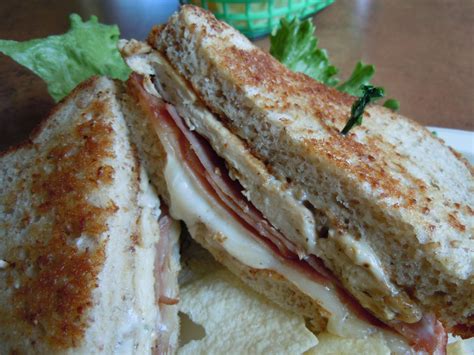 Chicken stuffed with ham and cheese, coated with crunchy golden breadcrumbs. Grilled Chicken Cordon Blue Sandwich