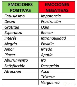 Tipos De Emociones Positivas Y Negativas Vrogue Co