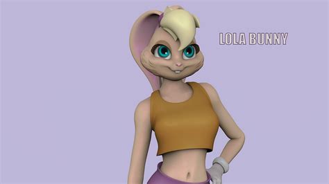 Lola Bunny Furry 3D Model ZBrush 3Ds Max And Keyshot YouTube