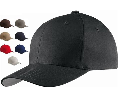 Flexfit V Flexfit Cotton Twill Fitted Baseball Blank Plain Hat Cap Flex