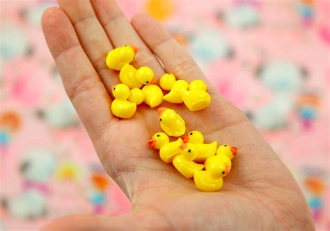 18mm tiny adorable miniature rubber ducky little toy duck 3d mini pl delish beads