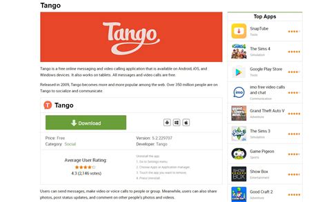 Tangoappandroidiosandwindowsphonedownload Site Comme