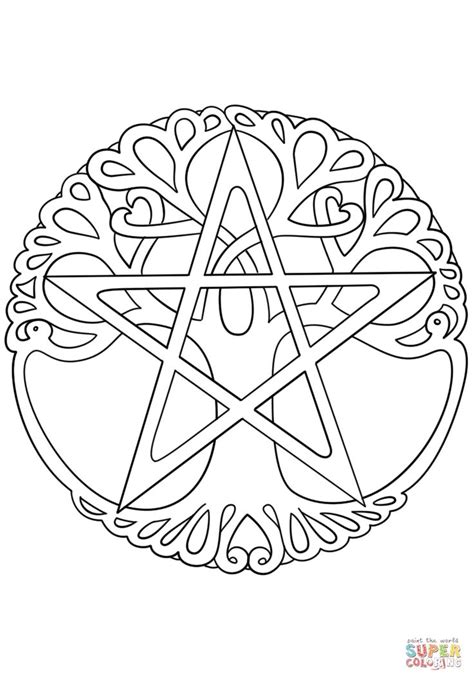 starry niitez printable pagan coloring pages