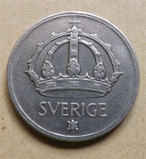 50 Ore 1947 Gustaf V 1907 1950 Sweden Coin 39140
