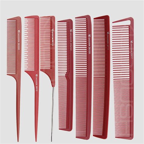 Buy Popular Red Color Hairdressing Barber Comb For