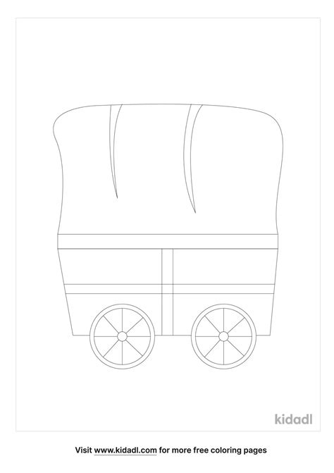 Free Covered Wagon Coloring Page Coloring Page Printables Kidadl