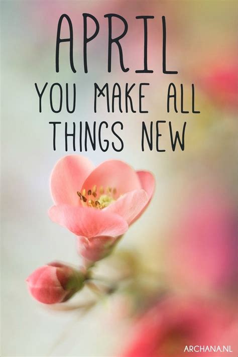 Pin By 🌸 Chrissy 🌸 On A Pin A Day♥️ April Quotes Hello April New