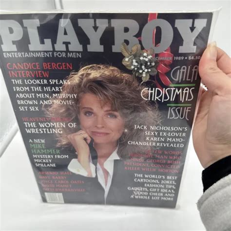 Playboy Magazine December Candice Bergen Petra Verkaik Ex Hot