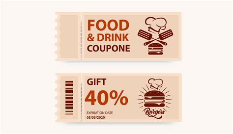 Food Coupon Vector Art Icons And Graphics For Free Download
