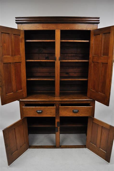 They were built exactly to my we got one box (pretty large box, very nice packaging and protection) with the complete drawer box delivered. Large 19th Century Wood Tall Blind Doors Cupboard Cabinet ...