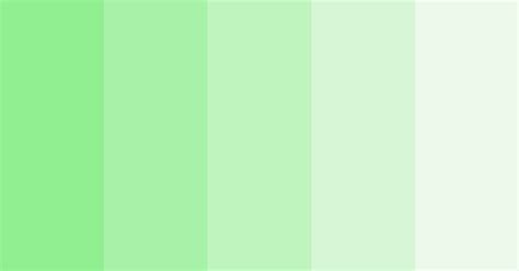 Light Green Gradient Color Scheme Green