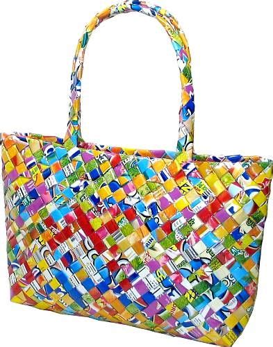 Tote Bag Made Out Of Recycled Bags How To Recycle Plastic Bag