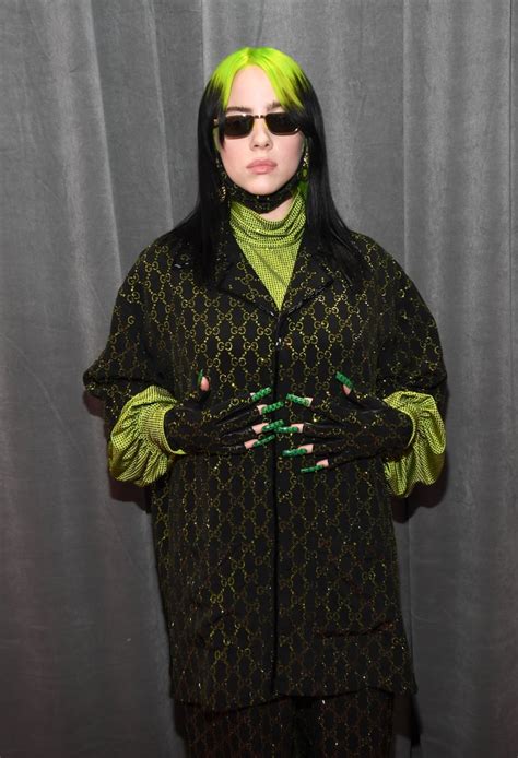Billie Eilish S Gucci Outfit At The 2020 Grammys Popsugar Fashion