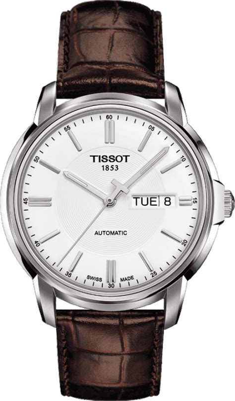 TISSOT Automatic III Men's Automatic Watch | Brown leather ...