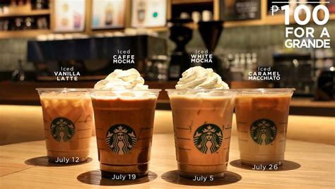 Starbucks Ph Iced Grande Espresso Beverages For Only Php 100 This July