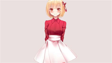 These pictures don't belong to me. Desktop wallpaper cute, anime girl, red eyes, short hair ...