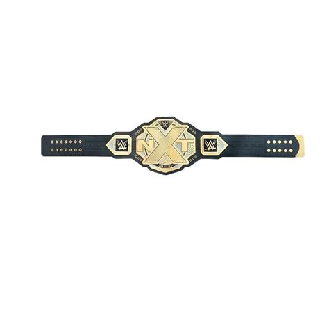 Nxt Wrestling Championship Belt Adult Size Black Leather Strap