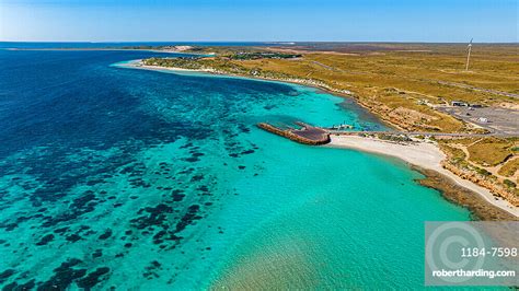 Aerial Of The Ningaloo Reef Stock Photo
