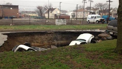 Storm N Norm N Massive Sinkhole Swallows Three Cars Action Video