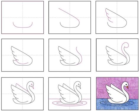 Draw A Swan · Art Projects For Kids