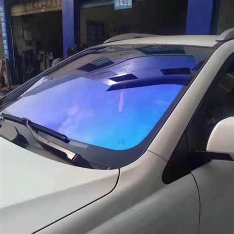Windscreen Solar Film Blue Chameleon Vlt 67 Car Front Window Tint