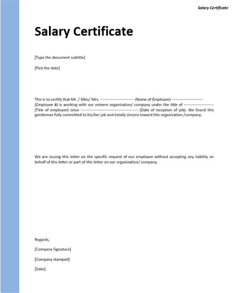 I request that a certificate of income and assets to be produced by. 9 Free Sample Income Certificate Templates - Printable Samples