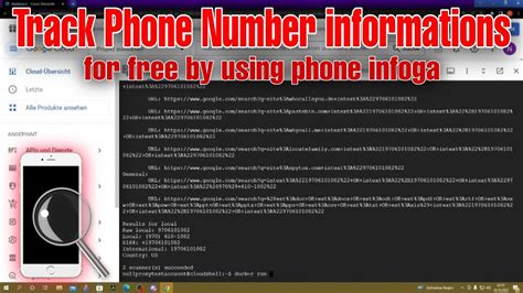 track phone number informations with phoneinfoga tool legal youtube